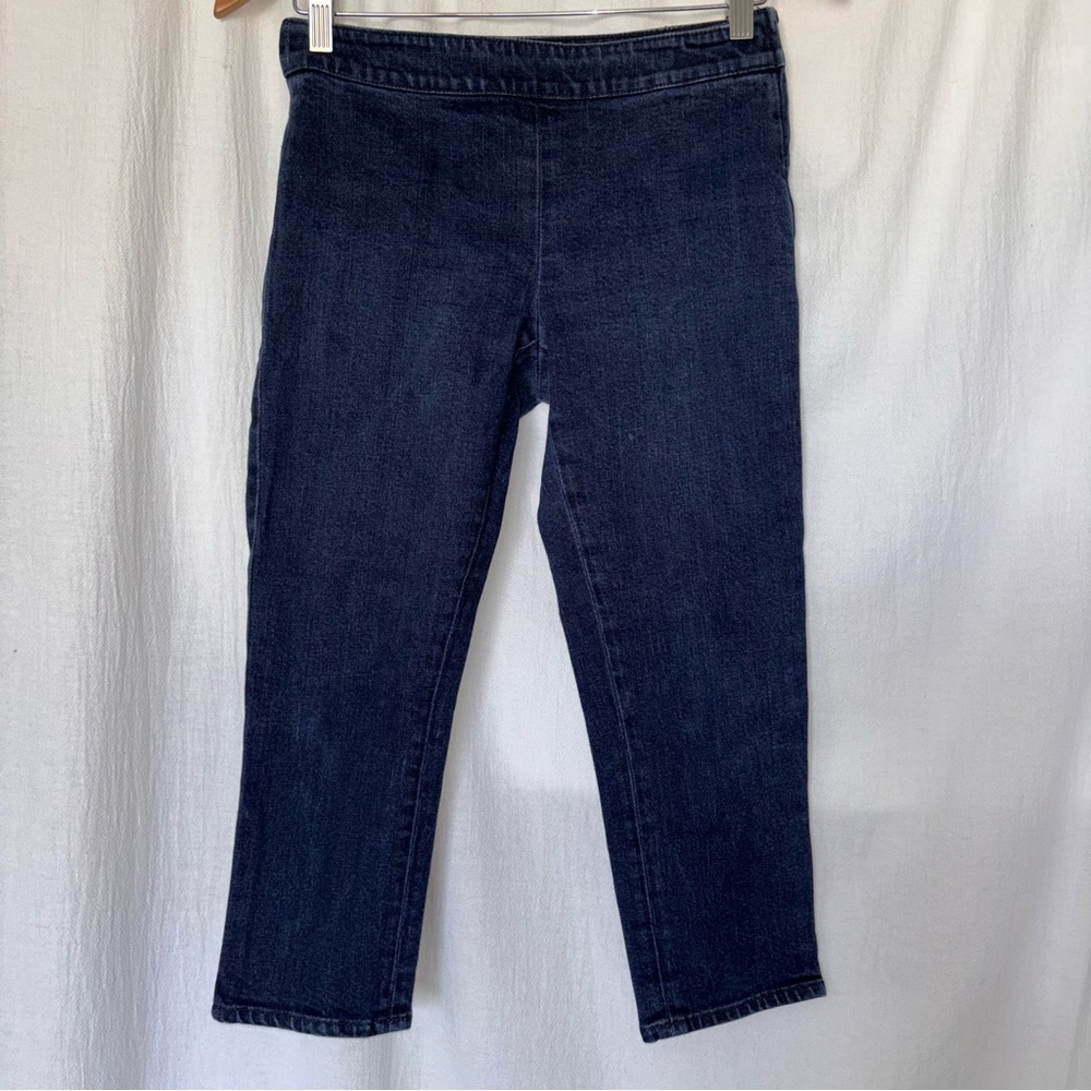 Talbots Blue Classic Side Zip Skinny Capri